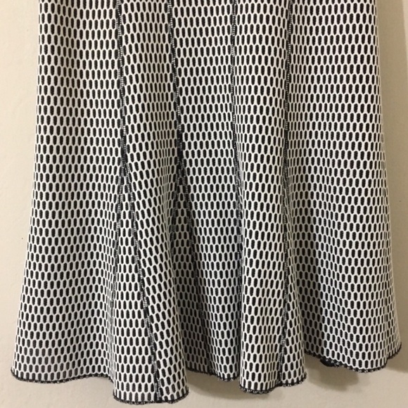 Derek Lam Honeycomb Mesh Fit & Flare Dress - Picture 5 of 6